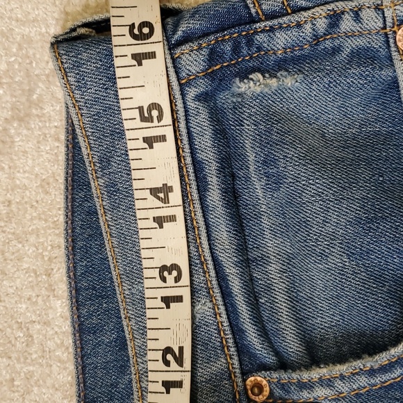 Grlfrnd Naomi women's highrise cut off crop distressed jeans size 31 - Picture 7 of 16